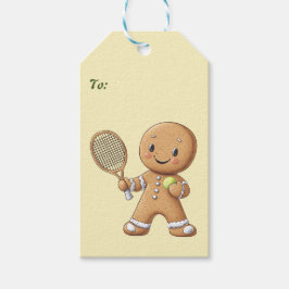 Gingerbröd Tennis Grand Slam 🎾 🎄 anpassningsbar Presentetikett