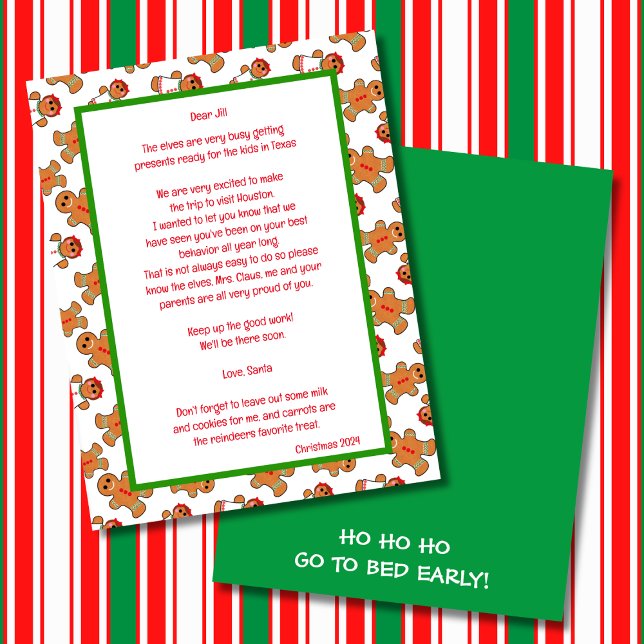 Gingerbröd Theter Brev från Santa (Skapare uppladdad)