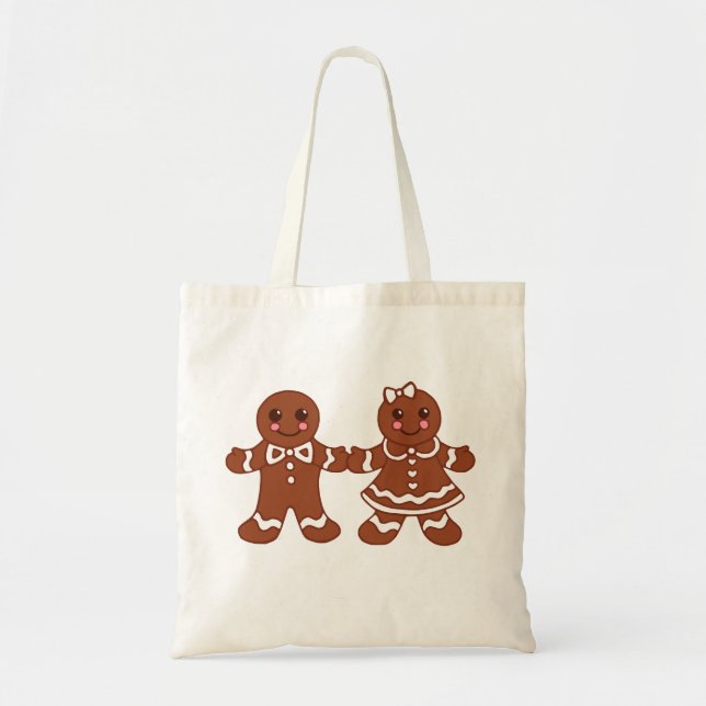 Gingerbröd Tote Bag Tygkasse (Framsidan)
