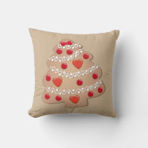 Gingerbröd Träd Juli Pillow