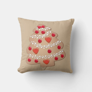 Gingerbröd Träd Juli Pillow Kudde