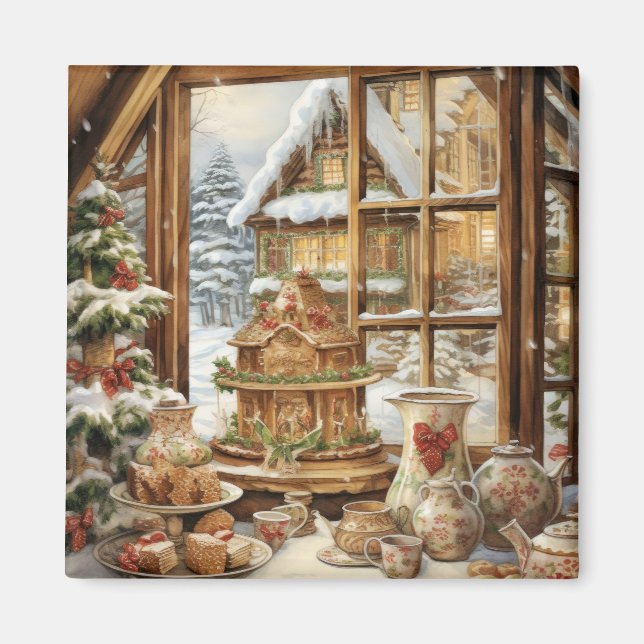 Gingerbröd Treats fönster nr 1 Magnet (Framsidan)