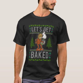 Gingerbröd Ugly Sweater Ogräs T Låt oss backa Shirt