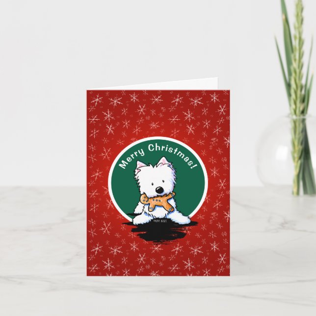 Gingerbröd Westill julkort Kort (Framsida)