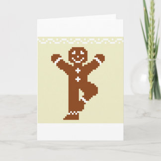 Gingerbröd Yoga Träd Asana Helgkort