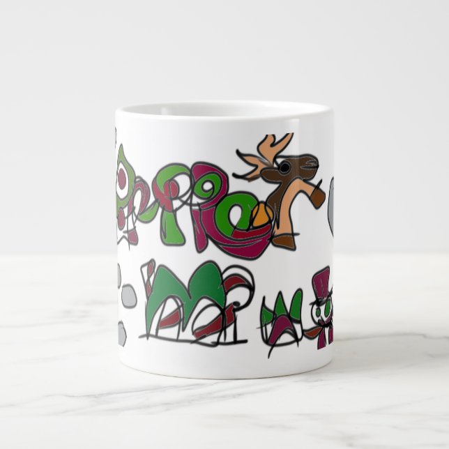 Gingerbrödhus Jumbo Mugg (Framsidan)