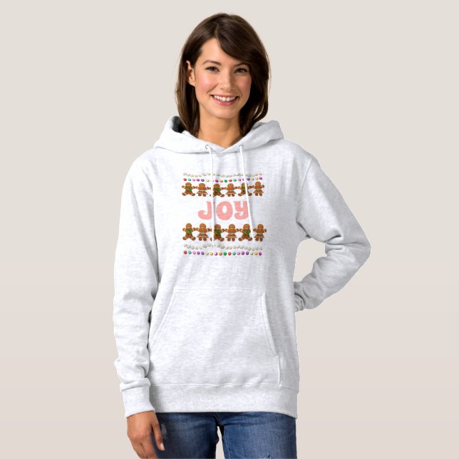 Gingerbrödkakor och färgat godis t-shirt (Hel framsida)