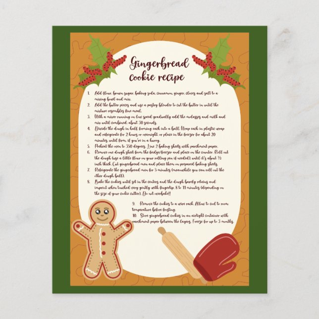 Gingerbrödrecept (Framsida)