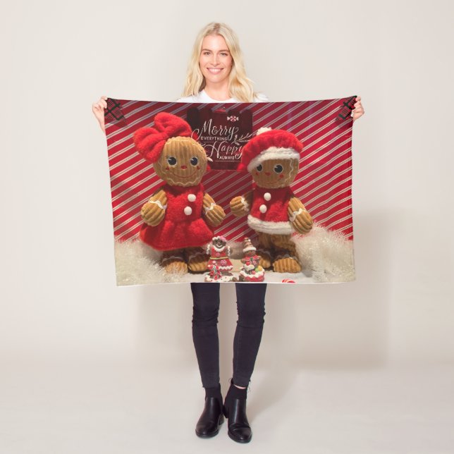 Gingerbrödsfilt Fleecefilt (På plats)