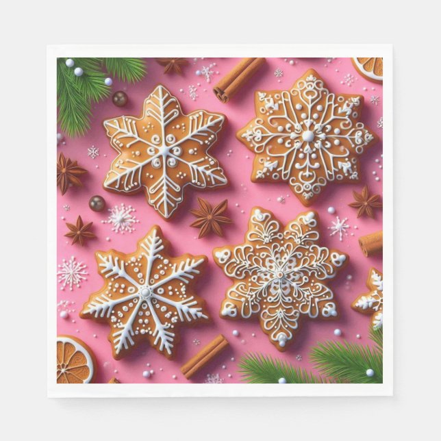 Gingerbrödsservetter! Pappersservett (Framsidan)