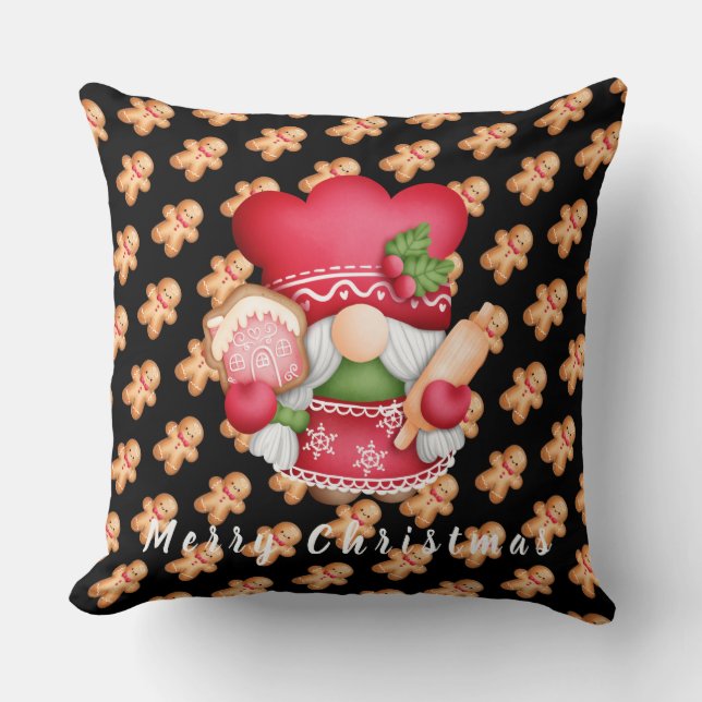 Gingerbrownome Customize Text och Färg 20"X20" Kudde (Framsida)