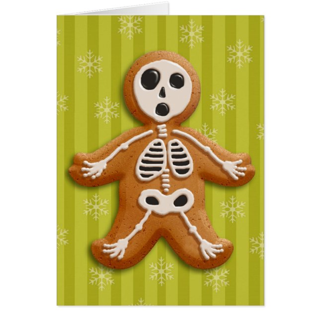 Gingerdead man (syra) hälsningskort (Framsidan)