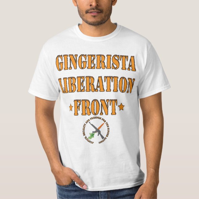 ¡ Gingerista! Tee Shirt (Framsida)