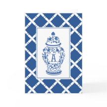 GingerJar & Bamboo | Monogram A | Anteckningskort