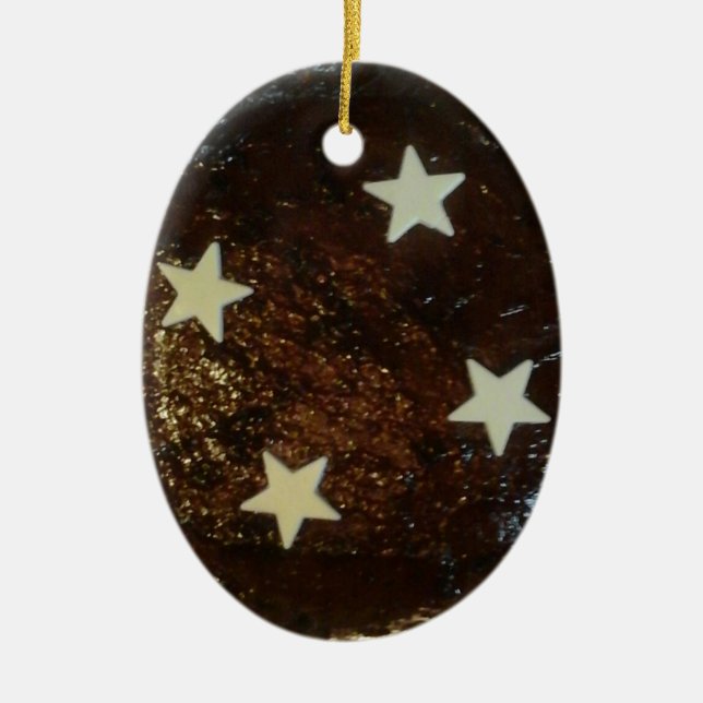 Gingerkaka Julgransprydnad Keramik (Framsidan)