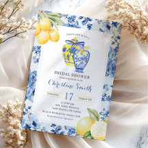 Gingerkruk citron Chinoiserie Bröllopsdusch