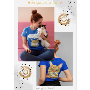 Gingers är den bästa kattälskaren tabby katt t shirt