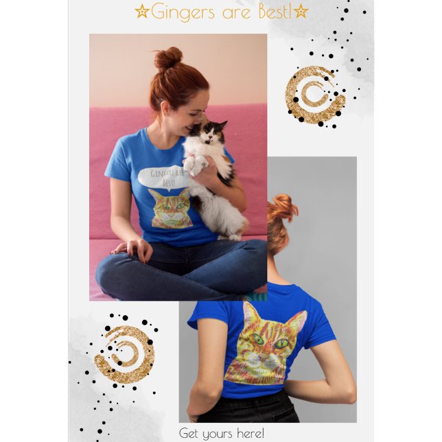 Gingers är den bästa kattälskaren tabby katt t shirt (Skapare uppladdad)