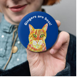 Gingers är den bästa tabben för gingerkatt-rödhåri knapp