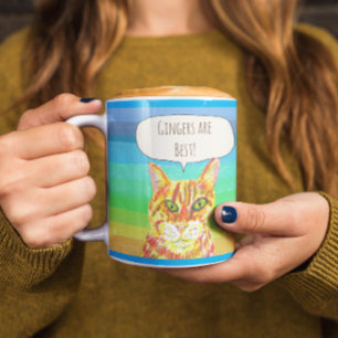 Gingers är det bästa tabby katt kaffemugg