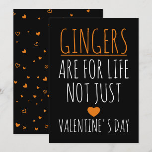 Gingers är för livet, inte bara Valentinkortet Julkort