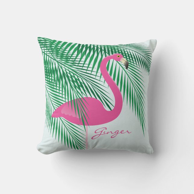 Gingers Mint Flamingo Pillow Kudde (Framsida)