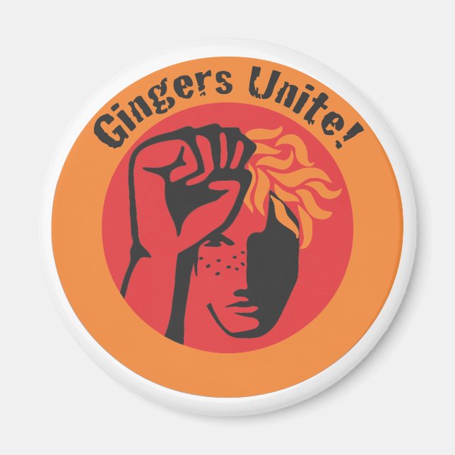 Gingers Unite! Magnet (Framsidan)