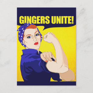 Gingers Unite Vykort