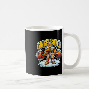 Gingershred Funny Pepparkaksgubbe Gym Bodybuilding Kaffemugg