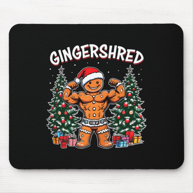 Gingershred Funny Pepparkaksgubbe Gym Bodybuilding Musmatta (Framsidan)