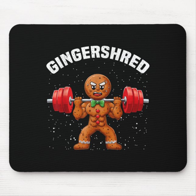 Gingershred Funny Pepparkaksgubbe Gym Bodybuilding Musmatta (Framsidan)