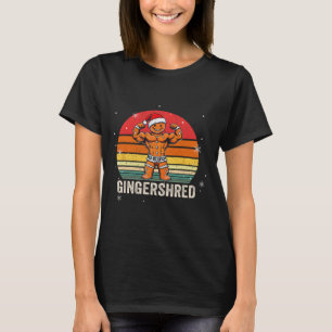 Gingershred Funny Pepparkaksgubbe Gym Bodybuilding T Shirt