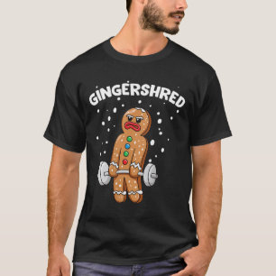 Gingershred Funny Pepparkaksgubbe Gym Bodybuilding T Shirt