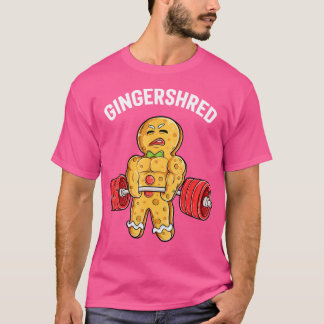 Gingershred Funny Pepparkaksgubbe Gym Bodybuilding T Shirt