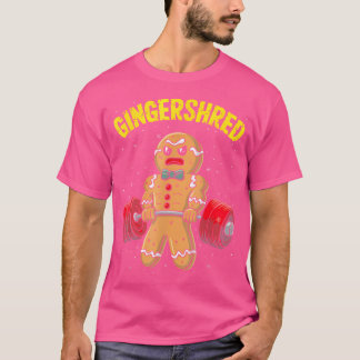 Gingershred Pepparkaksgubbe Funny Gym Bodybuilding T Shirt
