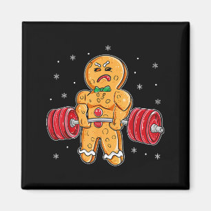 Gingershred Roligt Gingerbread Man Gym Kroppsträni Magnet