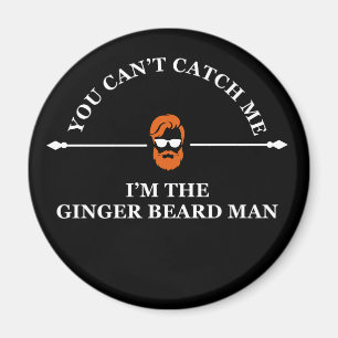 Gingerskägg med skäggiga skägg magnet