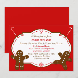 Gingertea Cookie Exchange Party Inbjudningar