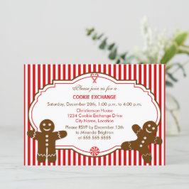 Gingertea Cookie Exchange Party Inbjudningar