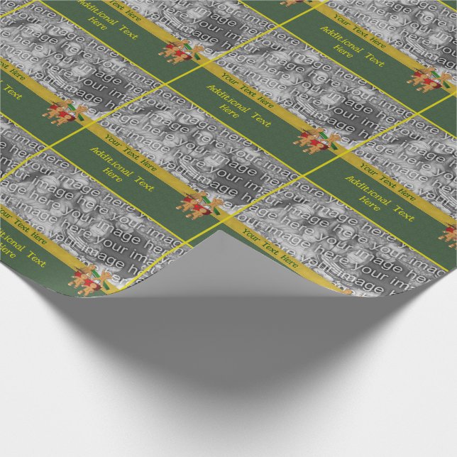 Gingertea Cookie Manar Helgdag Photo Personlig Presentpapper (Hörn)