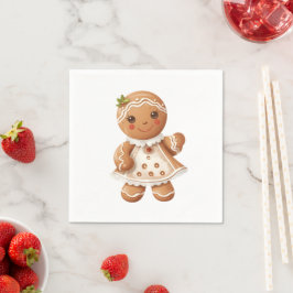 Gingertea Girl Cookie Party Napkins Pappersservett