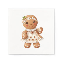 Gingertea Girl Cookie Party Napkins
