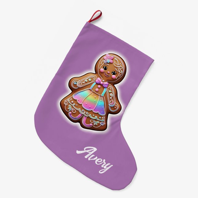 Gingertea Girl Stor Julstrumpa (Framsidan (Hängande))