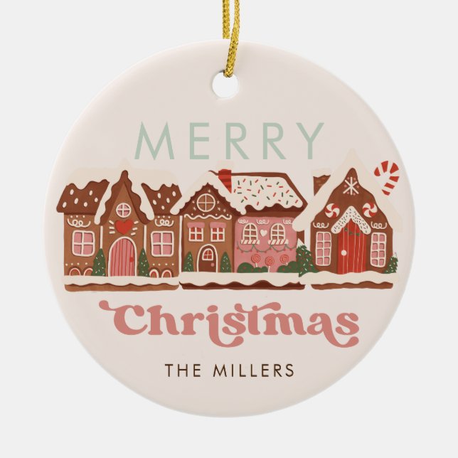 Gingertea House Modern God jul Julgransprydnad Keramik (Framsidan)
