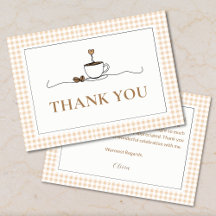 Gingham A Baby Is Brewing Baby Shower Thank You