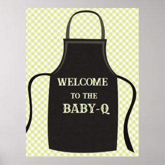 Gingham Baby-q Välkommen Poster