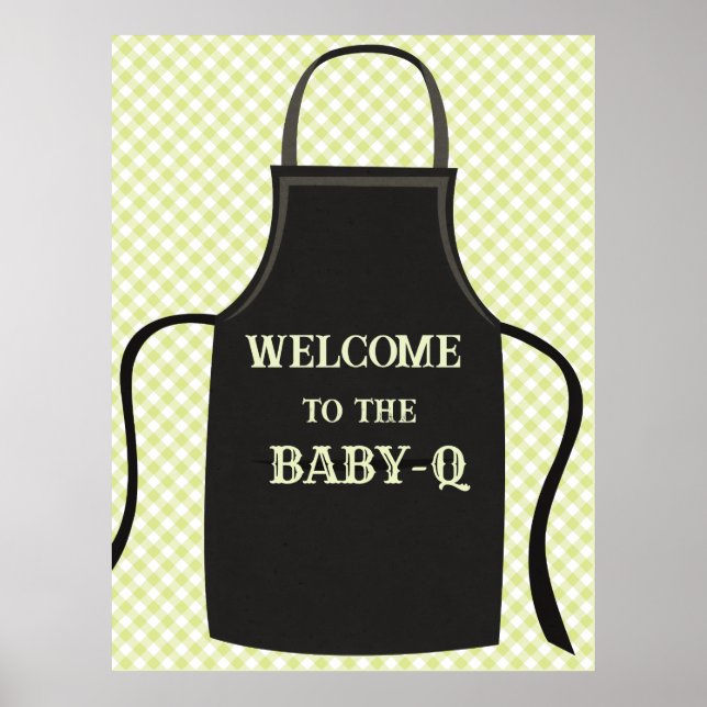 Gingham Baby-q Välkommen Poster (Framsidan)