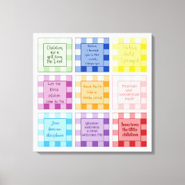 Gingham Baby verses Faith based Canvastryck