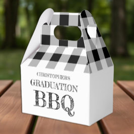 Gingham BBQ för examen Presentaskar
