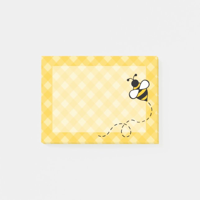 Gingham Bee Kitchen School Post IT Notes Gift Post-it Block (Framsida)